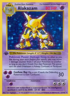 Alakazam, Base Set, no. 1