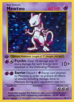 Mewtwo, Base Set, no. 10