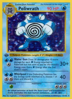Poliwrath, Base Set, no. 13