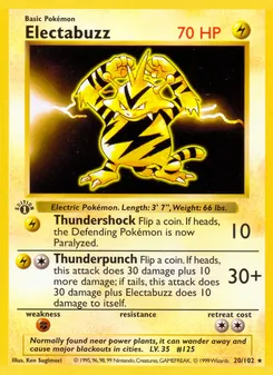 Electabuzz, Base Set, no. 20