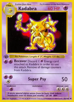 Kadabra, Base Set, no. 32