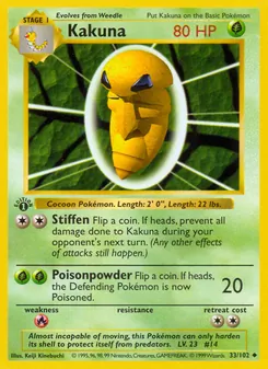Kakuna, Base Set, no. 33