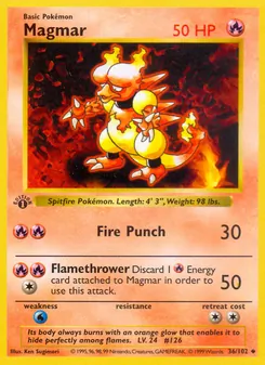 Magmar, Base Set, no. 36