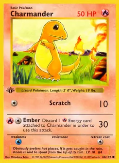Charmander, Base Set, no. 46