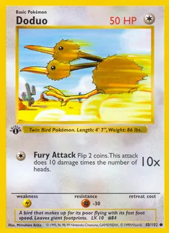 Doduo, Base Set, no. 48