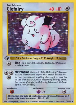 Clefairy, Base Set, no. 5