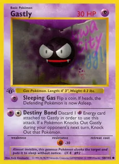 Gastly, Base Set, no. 50