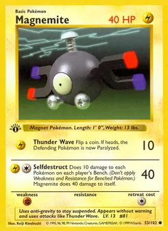 Magnemite, Base Set, no. 53