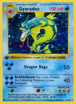 Gyarados, Base Set, no. 6