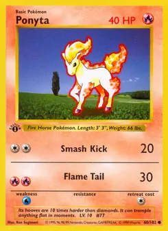 Ponyta, Base Set, no. 60