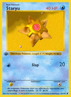 Staryu, Base Set, no. 65