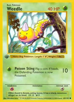 Weedle, Base Set, no. 69