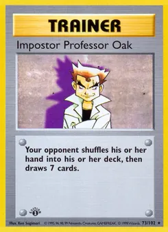 Impostor Professor Oak, Base Set, no. 73