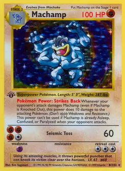 Machamp, Base Set, no. 8