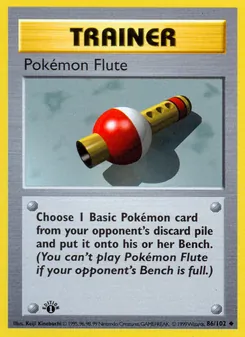 Pokémon Flute, Base Set, no. 86