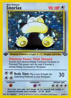 Snorlax, Jungle, no. 11
