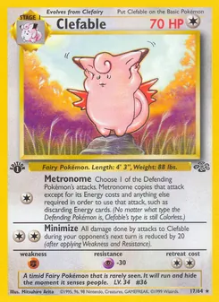 Clefable, Jungle, no. 17