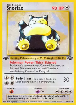 Snorlax, Jungle, no. 27