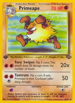 Primeape, Jungle, no. 43