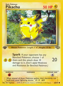 Pikachu, Jungle, no. 60