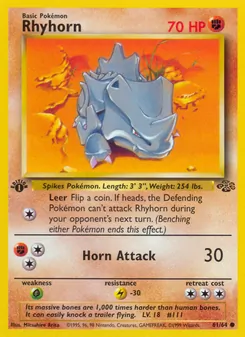 Rhyhorn, Jungle, no. 61