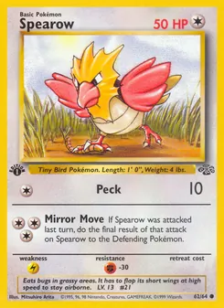 Spearow, Jungle, no. 62