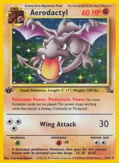 Aerodactyl, Fossil, no. 1