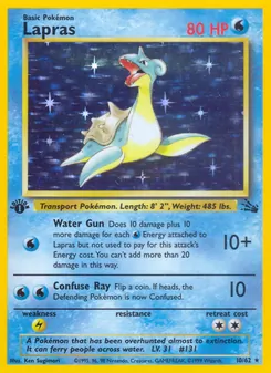 Lapras, Fossil, no. 10