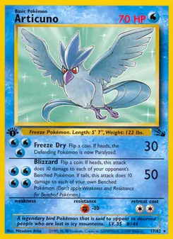 Articuno, Fossil, no. 17