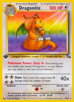 Dragonite, Fossil, no. 19