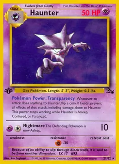 Haunter, Fossil, no. 21