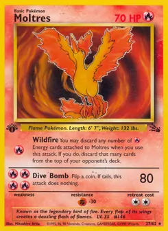 Moltres, Fossil, no. 27