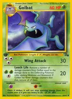 Golbat, Fossil, no. 34