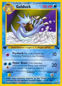 Golduck, Fossil, no. 35