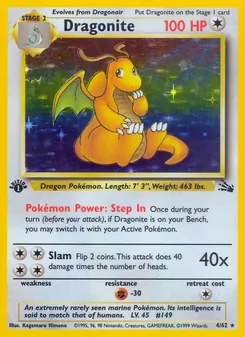 Dragonite, Fossil, no. 4