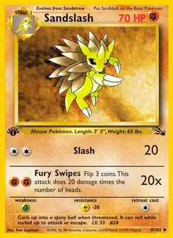 Sandslash, Fossil, no. 41