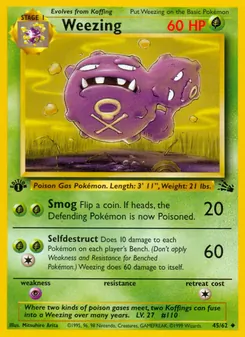 Weezing, Fossil, no. 45