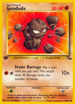 Geodude, Fossil, no. 47
