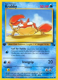 Krabby, Fossil, no. 51