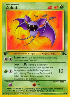 Zubat, Fossil, no. 57