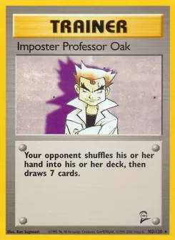 Impostor Professor Oak, Base Set 2, n° 102