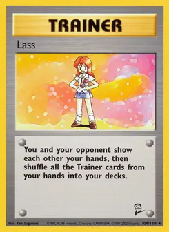 Lass, Base Set 2, n° 104