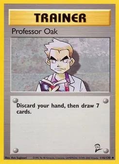 Professor Oak, Base Set 2, n° 116