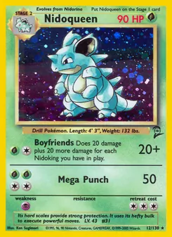 Nidoqueen, Base Set 2, n° 12