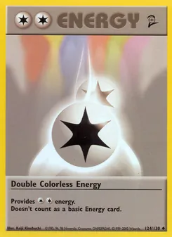 Double Colorless Energy, Base Set 2, n° 124