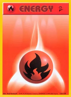 Fire Energy, Base Set 2, n° 126