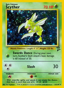 Scyther, Base Set 2, n° 17