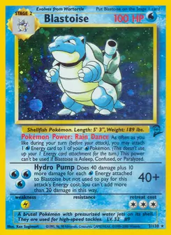 Blastoise, Base Set 2, n° 2