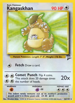 Kangaskhan, Base Set 2, n° 26