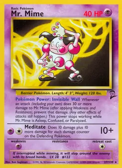 Mr. Mime, Base Set 2, n° 27